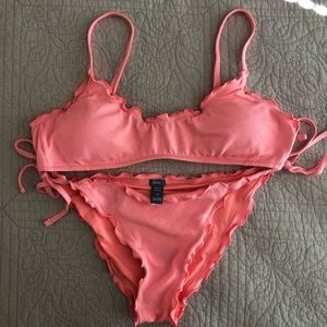 Aerie Coral Swim Bikini